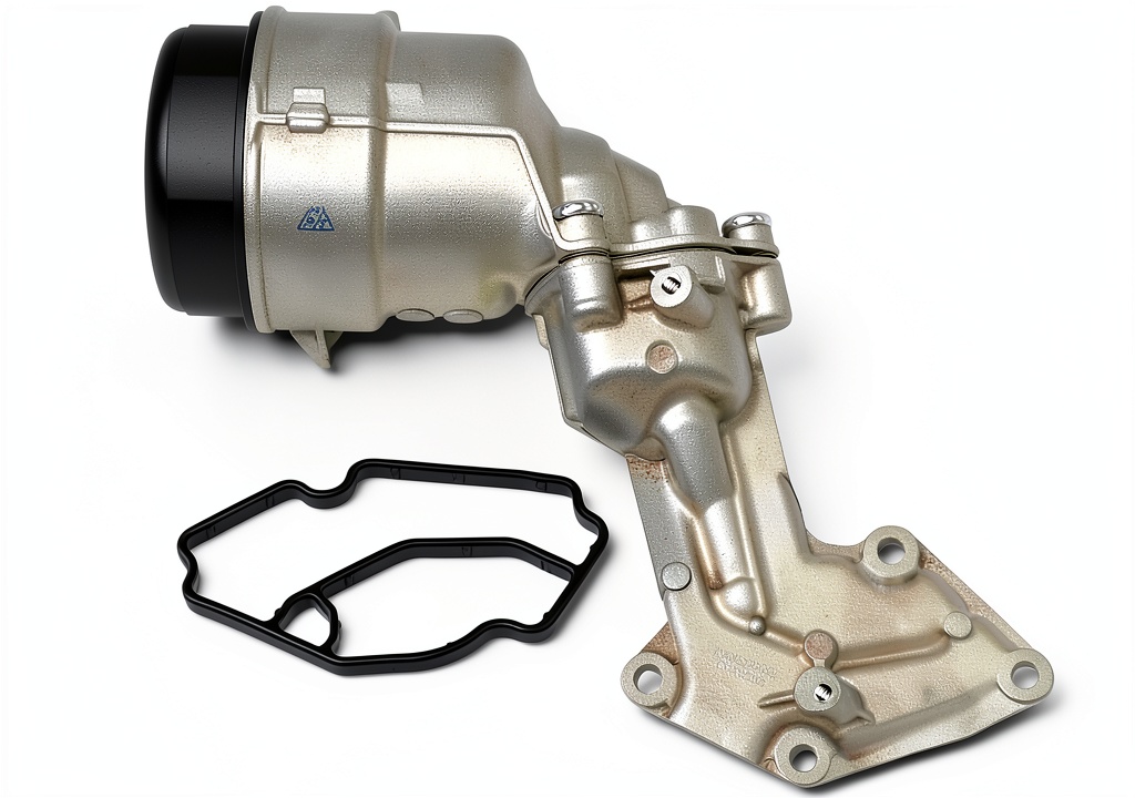 Installing A-Premium oil filter relocation kit in a Sprinter van