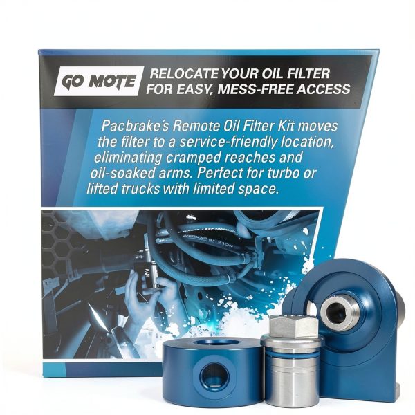Oil Filter Relocation Kit Pacbrake Aluminum Design-3