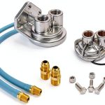Trans-Dapt Performance Oil Filter Relocation Kit Aluminum-0