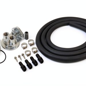 Derale Oil Filter Relocation Kit 20x1.5mm Painted-0