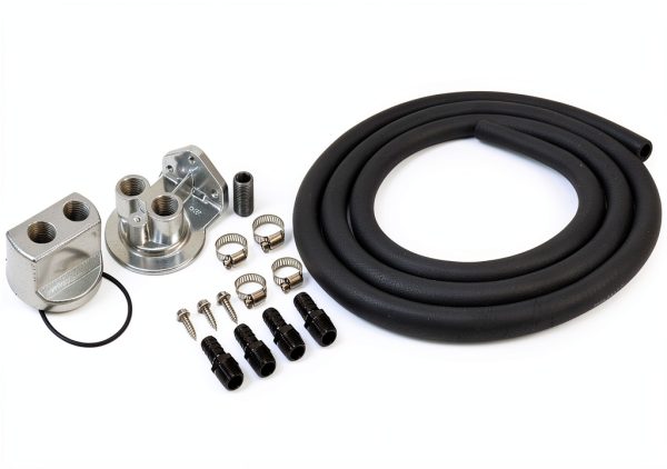 Derale Oil Filter Relocation Kit 20x1.5mm Painted-0