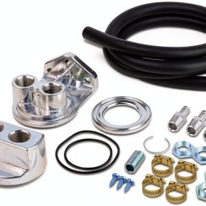 Auto Dynasty Aluminum Oil Filter Relocation Kit-0
