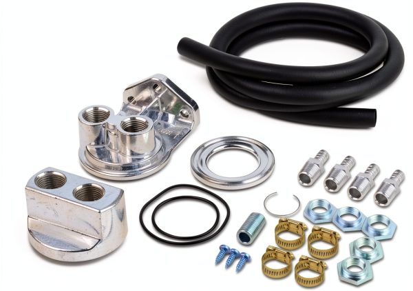 Auto Dynasty Aluminum Oil Filter Relocation Kit-0