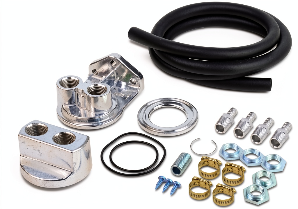 Auto Dynasty's oil filter relocation kit in action