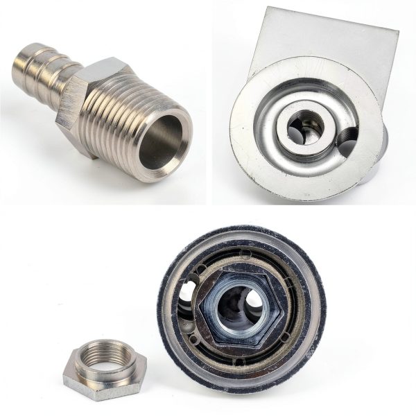 Auto Dynasty Aluminum Oil Filter Relocation Kit-4