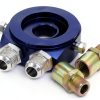 AJP Distributors Oil Filter Relocation Kit Universal Blue-2
