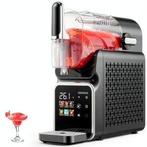 Slushie Machine Zrfmib 220W Auto-Clean 88oz Black Home Drink Maker-0