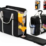 Carrying Bag for Ninja Slushie Machine FS301 & FS300, Portable Travel Tote Storage Bag with Front-Opening Design for Frozen Drink Maker, Thick Padded Protector for Machine Accessories-0