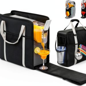 Carrying Bag for Ninja Slushie Machine FS301 & FS300, Portable Travel Tote Storage Bag with Front-Opening Design for Frozen Drink Maker, Thick Padded Protector for Machine Accessories-0
