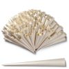 Cotton Candy Cones (100 Pack) – White Kraft Paper Sticks for Floss Sugar & Carnival Treats, Compatible with Cotton Candy Machines – Stock Your Home-1