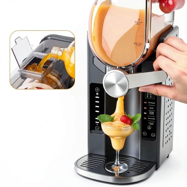 BKPPM Slushie Machine No Ice Needed 6-Program Frozen Drink Maker-5
