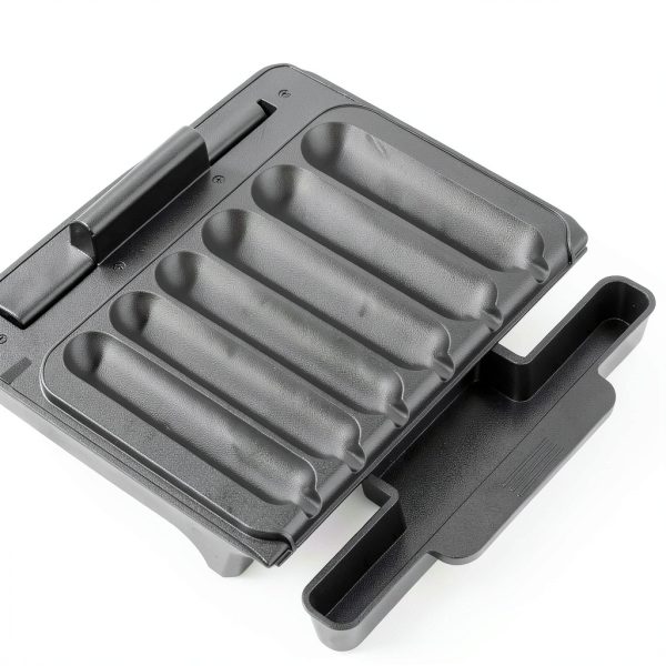 Hot Dogs Machine, Electric Grill with Oil Drip Tray, and Cord Storage, Ideal for Veggie Sausages, BBQ or Sausage, Nonstick Plate for Easy Clean-1