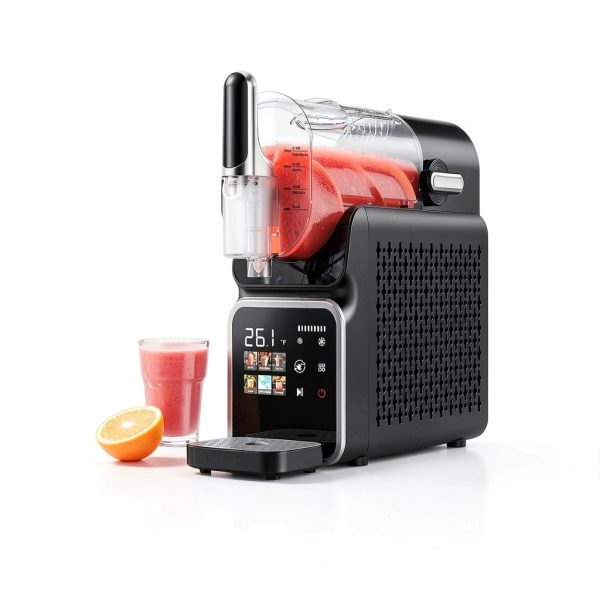 Slushie Machine Zrfmib 220W Auto-Clean 88oz Black Home Drink Maker-1