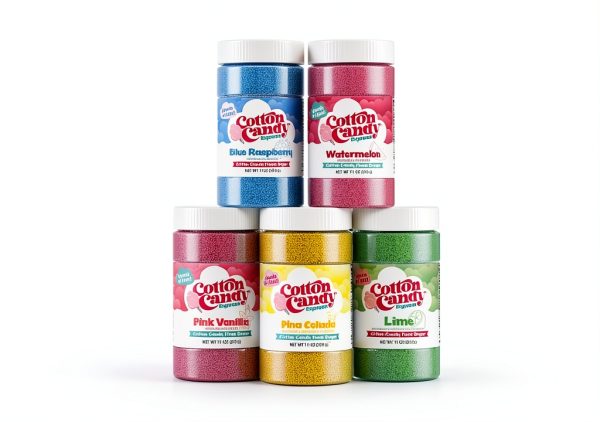 Cotton Candy Floss Sugar Pack Hawaiian Ice 5 Flavors-0