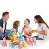Popcorn Bags MAQIHAN Flat Bottom Paper 50 Pack Red Stand Up-4